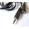 3.5 mm stereo plug to socket, 3 meters