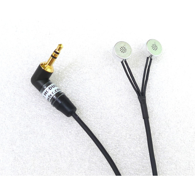 Mono Dual EM272 to 3.5 mm with 1.5 m Mogami cable and 3.5 mm right angle plug