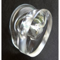 Binaural Head Ears, Silicone, Moulded, Extra Clear
