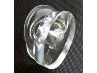 Binaural Head Ears, Silicone, Moulded, Extra Clear