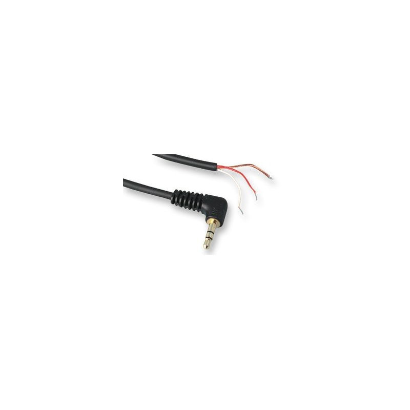 3.5mm Right Angle Plug to Bare Ends - stereo