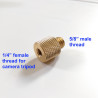 1/4" female to 3/8" male thread adapter