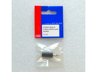 3.5mm Mono Plug to 3.5mm Stereo Socket Adapter