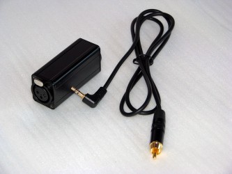 XLR Balanced Mic adaptor for Recorder or Camera