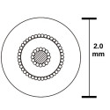 Mogami 2368 Unbalanced miniature cable, per metre