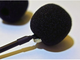 Foam Windshield for 5 mm microphones with EM258 Mono module