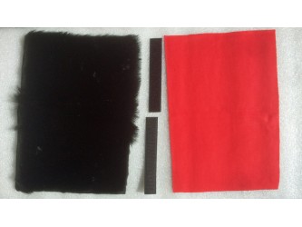 Rycote DIY Kit (Black MWJ Fur, Lining & Velcro)