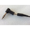 1/4" Plug to 3.5mm Jack Socket Right Angle Adaptor