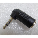 Pack of Two 3.5mm Right-Angle Adaptor, Stereo. Type A