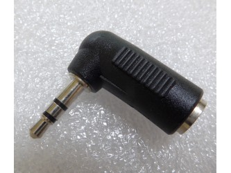 Pack of Two 3.5mm Right-Angle Adaptor, Stereo. Type A