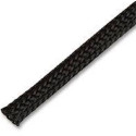 Braided Sleeving, Black, 1metre 10mm