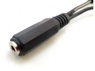 3.5mm Stereo Jack Socket to 2x Phono (RCA) Plugs Adaptor Lead