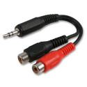 3.5mm Stereo Jack Plug to 2x Phono (RCA) Sockets Adaptor Lead