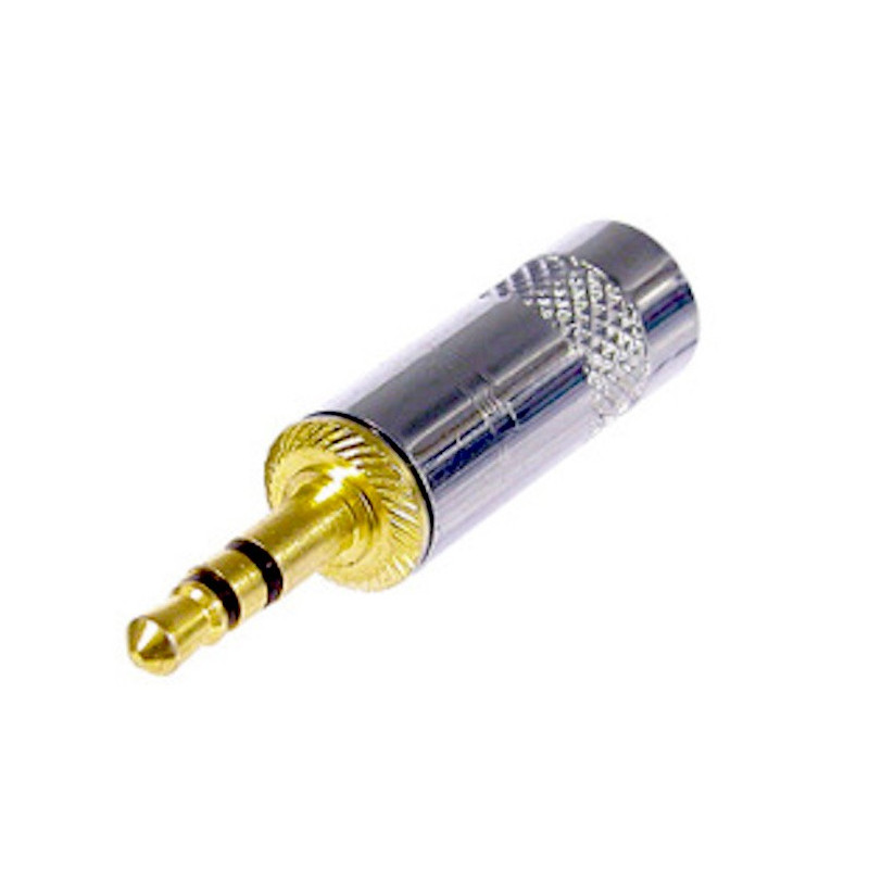 Neutrik 3.5mm Stereo Jack Plug Nickel Body Gold Pins