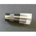 Clear Heatshrink Tubing 9.5mm on 3.5 mm Stereo Jack Plug 