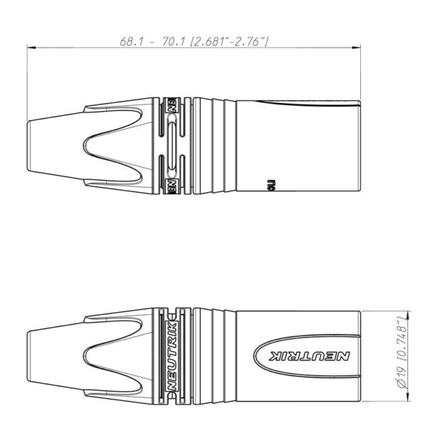 Neutrik Male XLR NC3MXX