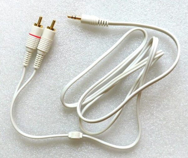 Phono to 3.5mm Lead, White, Stereo