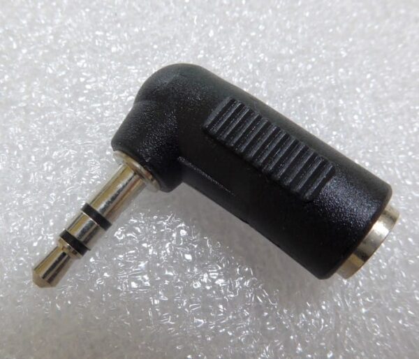 Pack of Two 3.5mm Right-Angle Adaptor, Stereo. Type A