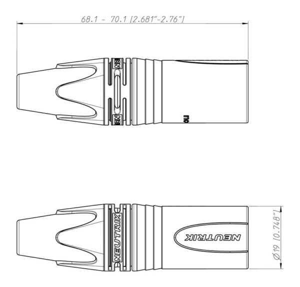 Neutrik Female XLR NC3FXX-B