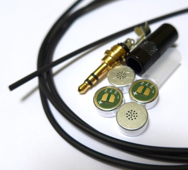 DIY Stereo Microphone Kit of Parts Mogami with Primo 4 Matched EM272 capsules