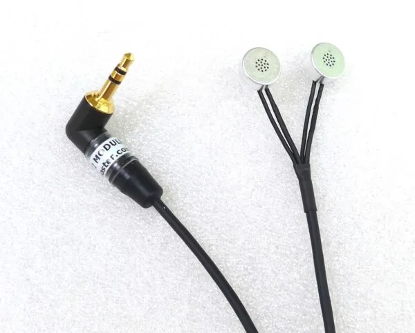 Mono Dual EM272 to 3.5 mm with 1.5 m Mogami cable and 3.5 mm right angle plug