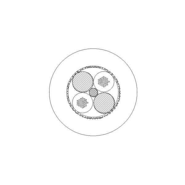 Mic Cable, 4.6 mm, Grey, per metre