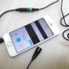 Clippy EM264 mono with TRS to TRRS to iPhone