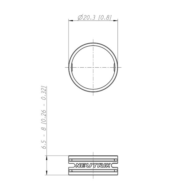 NEUTRIK XXR-0 XLR CODING RING Black, pack of 5 pieces