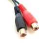 3.5mm Stereo Jack Plug to 2x Phono (RCA) Sockets Adaptor Lead