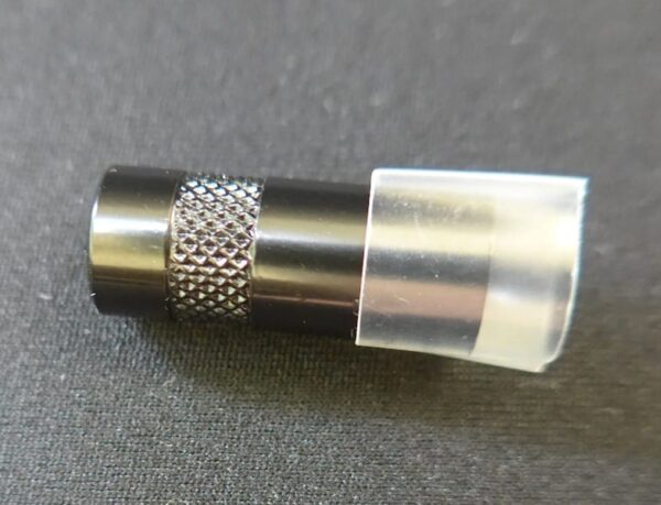 Clear Heatshrink Tubing 9.5mm on 3.5 mm Stereo Jack Plug