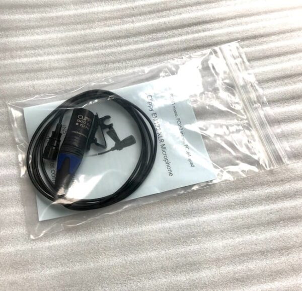 Grip-seal bag with Mono Clippy XLR (Clippy is not included)