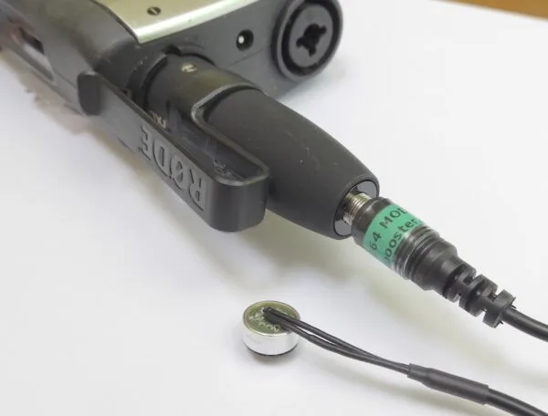 Primo EM264 Cardioid Mono module to Zoom H4n via RODE VXLR+