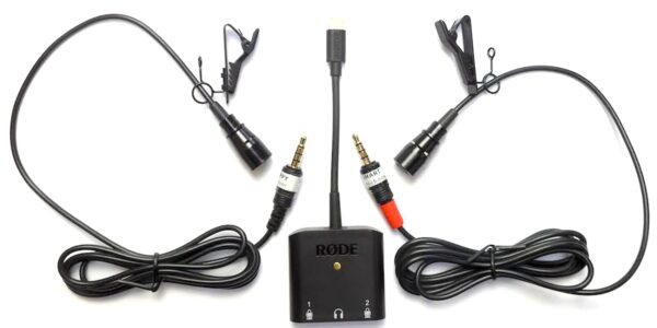 RODE AI-Micro with 2 stereo matched Clippy Microphones for iPhone and Android