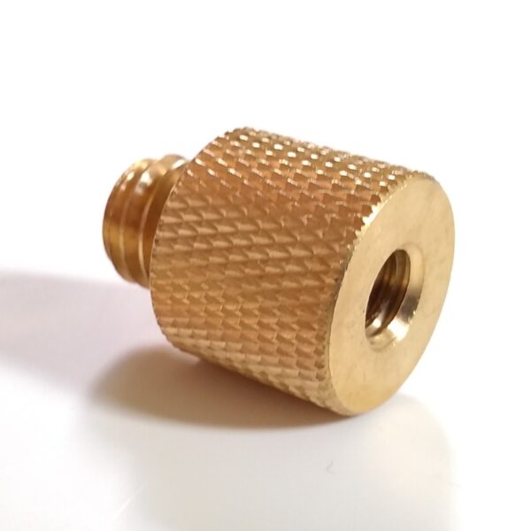 1/4" female to 3/8" male thread adapter