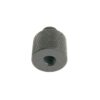 1/4" female to 3/8" male thread adapter. Black aluminium