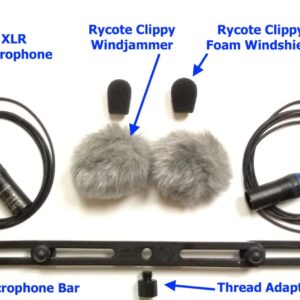 Stereo Field Recording Kit with XLR Clippy Microphones