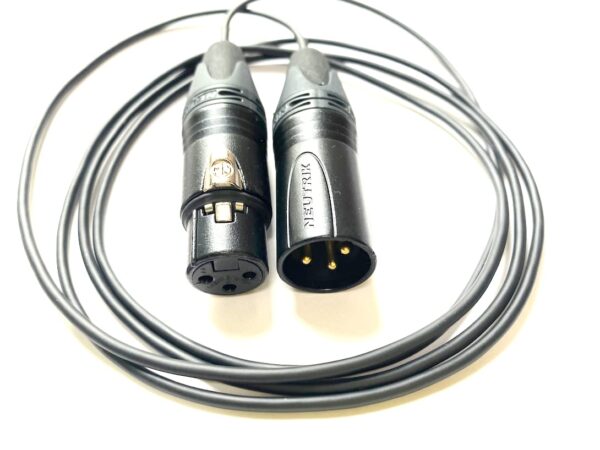 XLR Female to XLR Male thin cable, Mogami, 3 pin