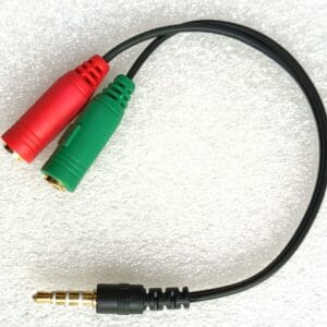 4 pole 3.5mm to 2 x 3.5mm TRRS Converter Headset adapter for headsets with separate headphone & microphone plug