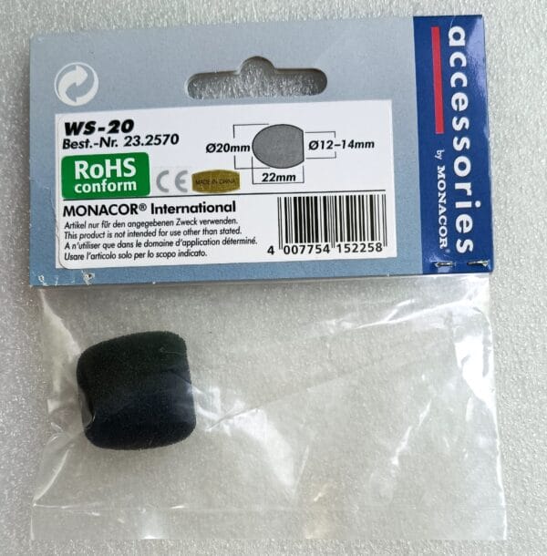 Monacor Windscreen for Microphones WS-20